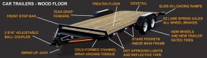 Wood Floor Car Trailers