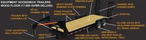 Equipment Gooseneck Trailers Wood Floor